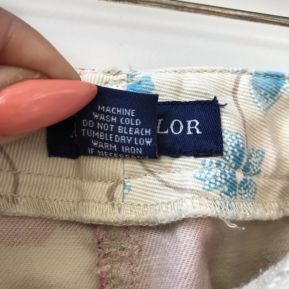 ANN TAYLOR Floral Print Jean Skirt - Picture 6 of 6